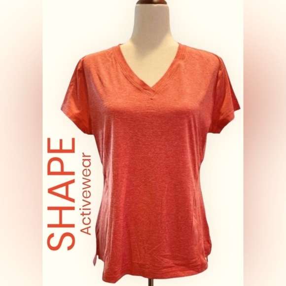 SHAPE Tops - SHAPE, Sz L, Red, Stride Active Tee - NWT